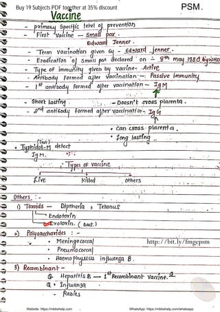 Website: https://mbbshelp.com WhatsApp: https://mbbshelp.com/whatsapp
PSM
http://bit.ly/fmgepsm
Buy 19 Subjects PDF together at 35% discount
 