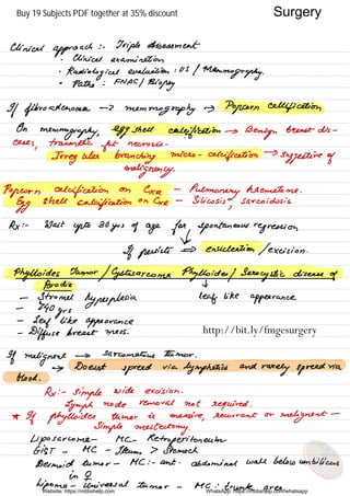 Website: https://mbbshelp.com WhatsApp: https://mbbshelp.com/whatsapp
Surgery
http://bit.ly/fmgesurgery
Buy 19 Subjects PDF together at 35% discount
 