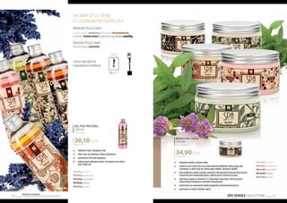 75
Produkty FM GROUP
są oryginalnymi produktami FM GROUP World74
	 delikatnie myje i pielęgnuje ciało
	 skóra staje się nawilżona i dobrze odżywiona
	 prowitamina B5 działa łagodząco
	 piękny zapach pobudza zmysły i utrzymuje się na skórze
	 przez długi czas
FM 001g werbena
FM 002g brzoskwinia
FM 003g kwiat wiśni
FM 004g wanilia
FM 005g paczula
ŻEL POD PRYSZNIC
250 ml
Shower gel
80,40 PLN/1 l
20,10 PLN
Skompletuj serię
o ulubionym zapachu!
Paniom polecamy:
orzeźwiającą werbenę I soczystą brzoskwinię
subtelny kwiat wiśni I egzotyczną, słodką wanilię
Panom polecamy:
odświeżającą paczulę
nasza najczęściej
nagradzana kolekcja
MASŁO DO CIAŁA
250 ml
Body butter
139,60 PLN/1 l
34,90 PLN
	 doskonale nawilża i odżywia skórę
	 zawarte w nim masło shea oraz masło kakaowe delikatnie natłuszczają ciało
	 i sprawiają, że skóra staje się zachwycająco miękka, sprężysta i gładka
	 olej makadamia, dzięki wysokiej zawartości nienasyconych kwasów tłuszczowych
	 i właściwościom antyoksydacyjnym, opóźnia proces starzenia się skóry
	 olej lniany, bogaty w witaminy E i F, regeneruje suchą skórę i chroni ją przed
	 niekorzystnym działaniem czynników zewnętrznych
	 masło łatwo się rozprowadza dzięki przyjemnej, kremowej konsystencji
	 pozostawia na skórze subtelny zapach
FM sm01 werbena
FM sm02 brzoskwinia
FM sm03 kwiat wiśni
FM sm04 wanilia
FM sm05 paczula
SPA SENSES COLLECTION
 