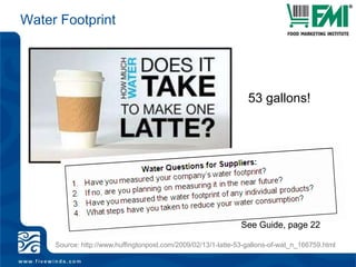 How do these terms relate to sustainability? recyclableless toxicsorganiclocaleco-labelledless packagingBPA-freerecycled content packagingfair tradedurableuse less resources 