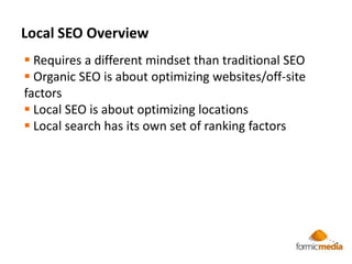 Use code FORMICUpcoming Seminars April 13th – Google Analytics