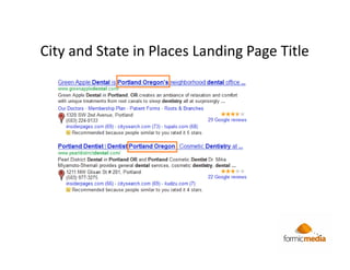 City and State in Places Landing Page Title
 