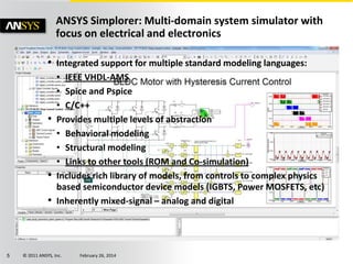 FMI Product Implementation at ANSYS - Sameer Kher | PPTX