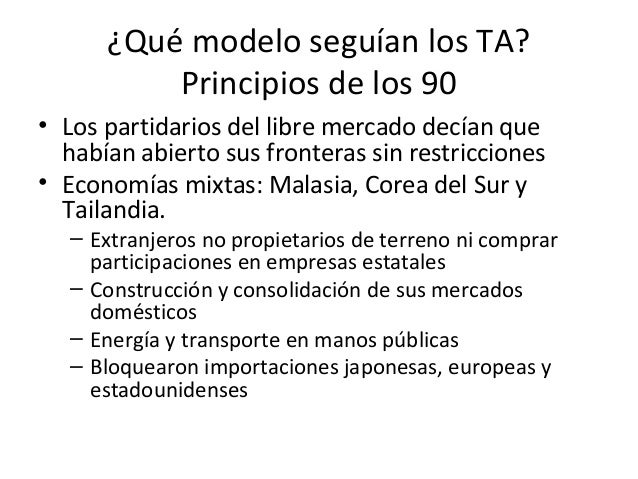 FMI, Banco Mundial y Tigres Asiáticos (años 90)