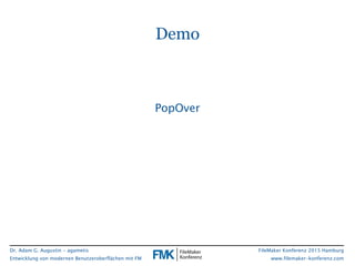 FMK2015: Entwicklung von modernen Benutzeroberflächen mit FileMaker Pro by Adam Augustin