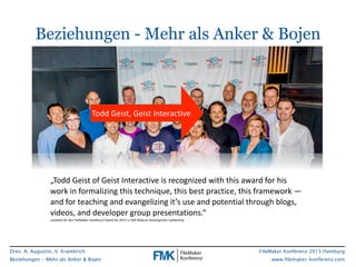FMK2015: Beziehungen Mehr als Anker und Bojen by Volker Krambrich und Adam Augustin
