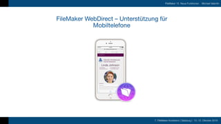 7. FileMaker Konferenz | Salzburg | 13.-15. Oktober 2016
Vortrag und Sprecher
7. FileMaker Konferenz | Salzburg | 13.-15. ...