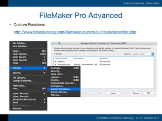 FMK2017 -  Tools für FileMaker Entwickler by Alexis Gehrt