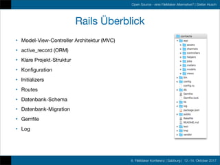 FMK2017 - Webdevelopment mit Rails by Stefan Husch qutic.com Slide 20