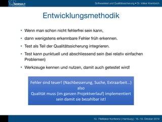 FMK2019 Softwaretest in Filemaker Programmen by Volker Krambrich