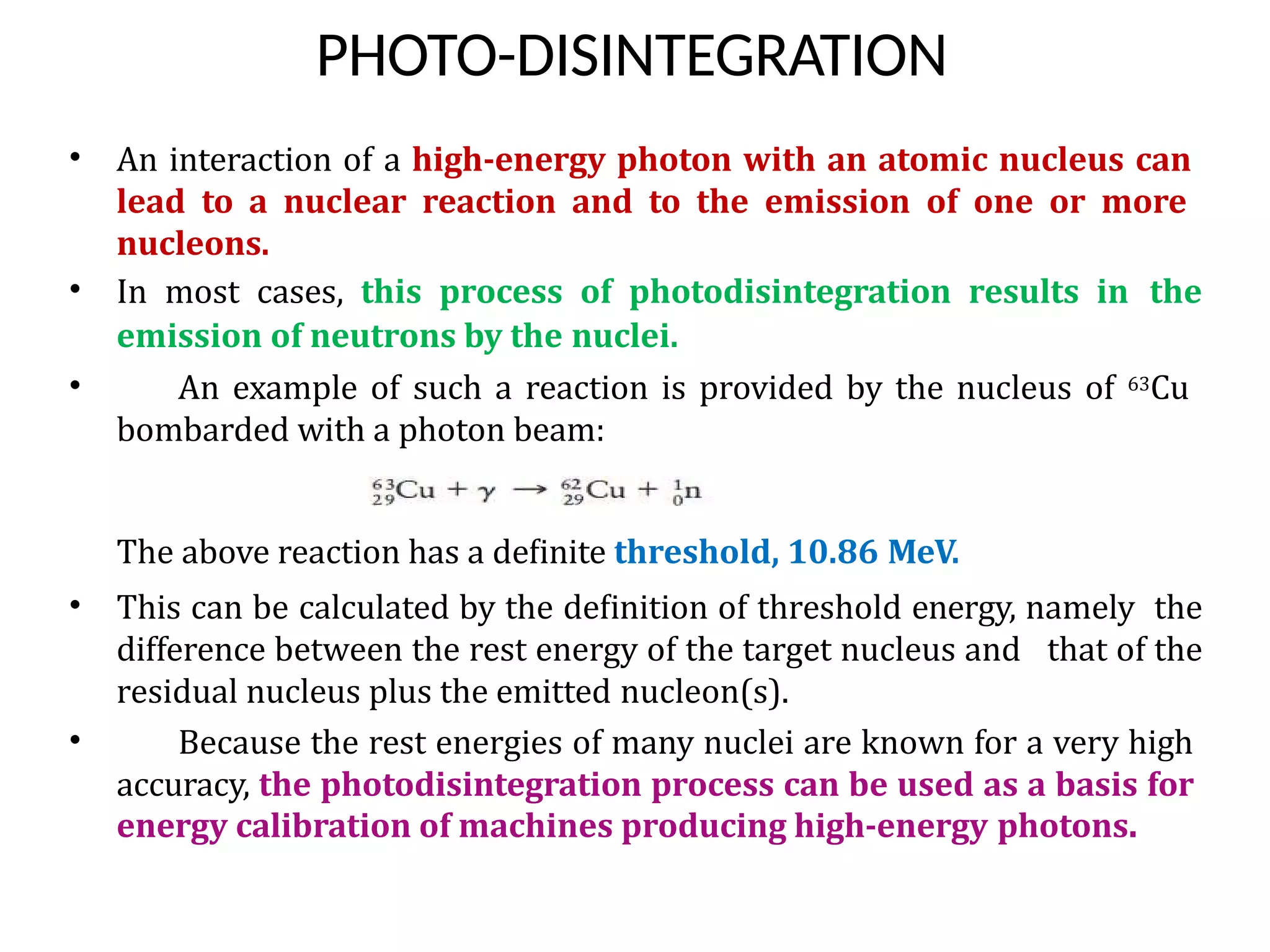 Photodisintegration Example Fm khan chapter 5 mod | PDF