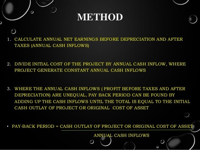 EVALUATION OF INVESTMENT PROPOSALS METHODS OF CAPITAL