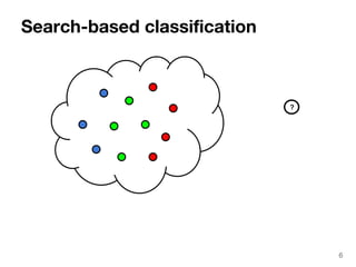 Search-based classification 
6 
? 
 