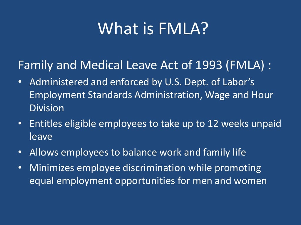 FMLA Leaves Covered under the Act