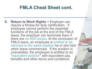 Fmla Essential Function List Example Americans with Disability Act Family Medical Leave Act Workers ...
