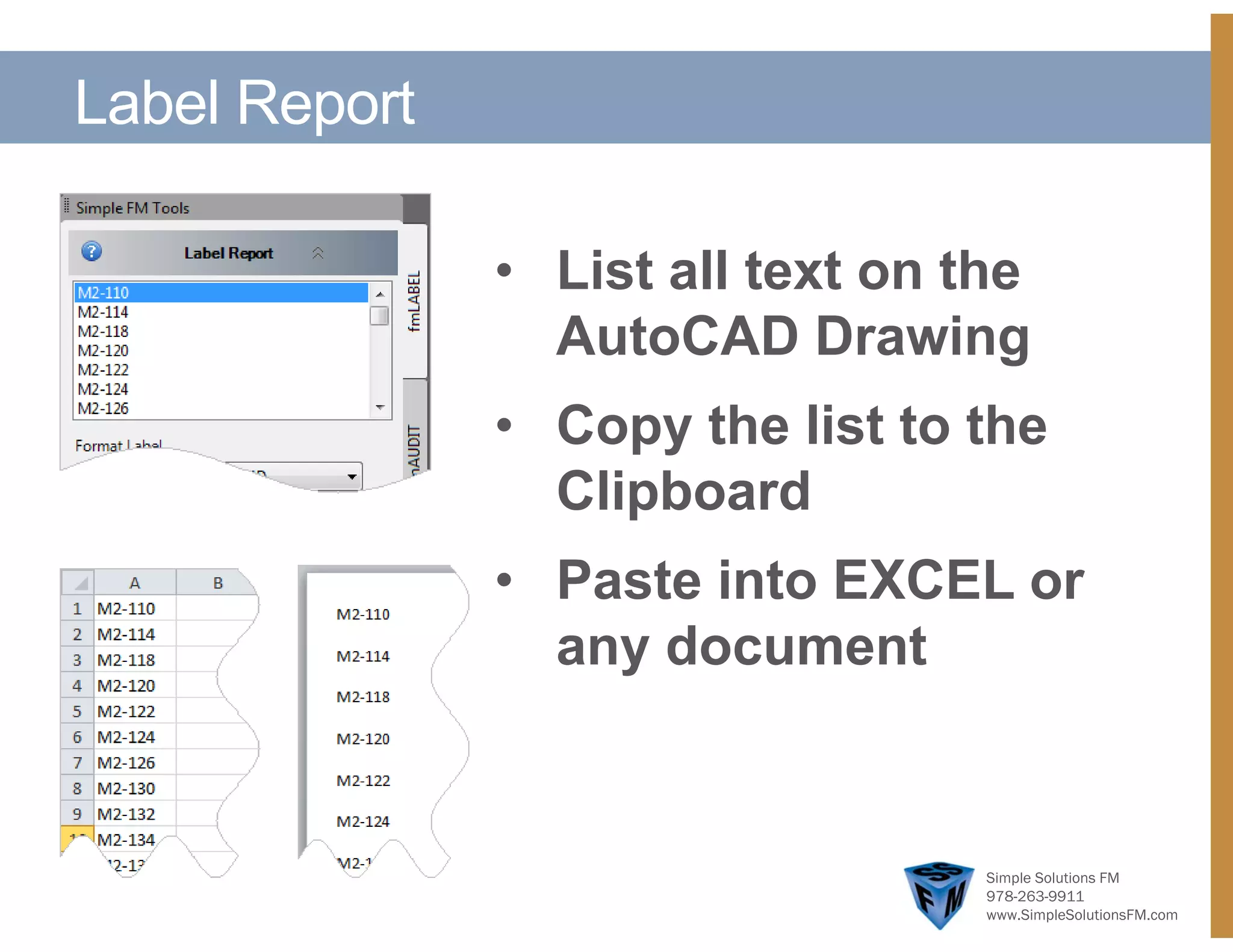 fmLABEL AutoCAD Text Insertion Tool | PPT