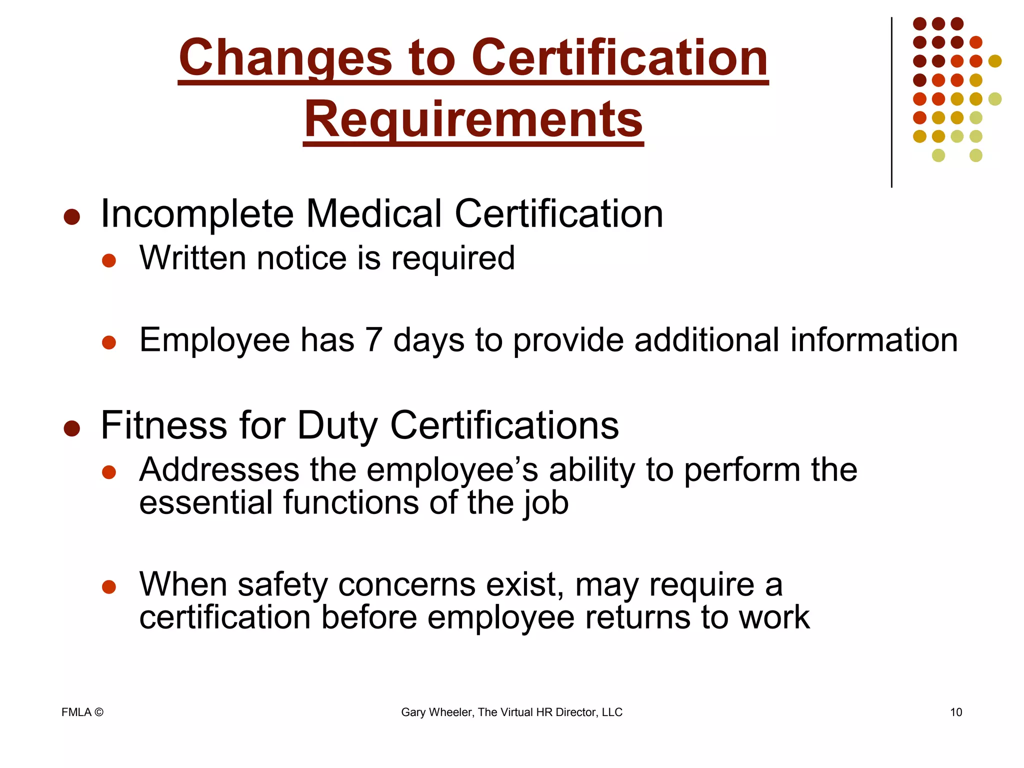 Fmla Essential Function List Example Family and Medical Leave Act (FMLA) | PPSX