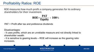 Financial Visuals For Roe Financial Statement Analysis for Finance | PPTX