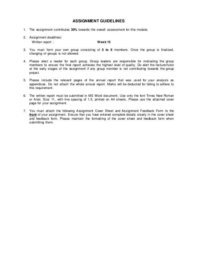 Financial analysis example picture