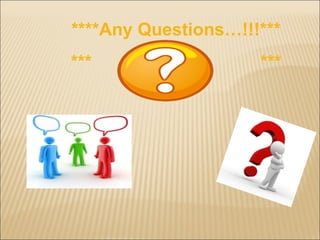 ****Any Questions…!!!*** ***  *** 
