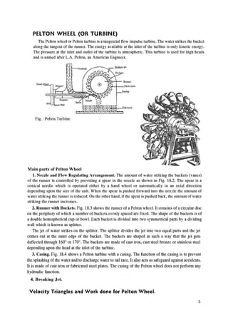 5
Main parts of Pelton Wheel
 