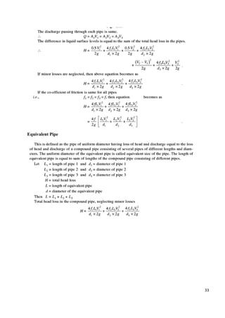 33
Equivalent Pipe
 