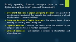 INTRODUCTION TO FINANCIAL MANAGEMENT | PPTX