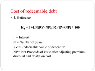 Redeemable Debts Financial Management | PPTX