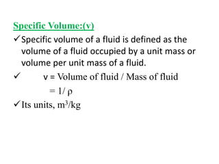FMM- UNIT I FLUID PROPERTIES AND FLOW CHARACTERISTICS | PPTX