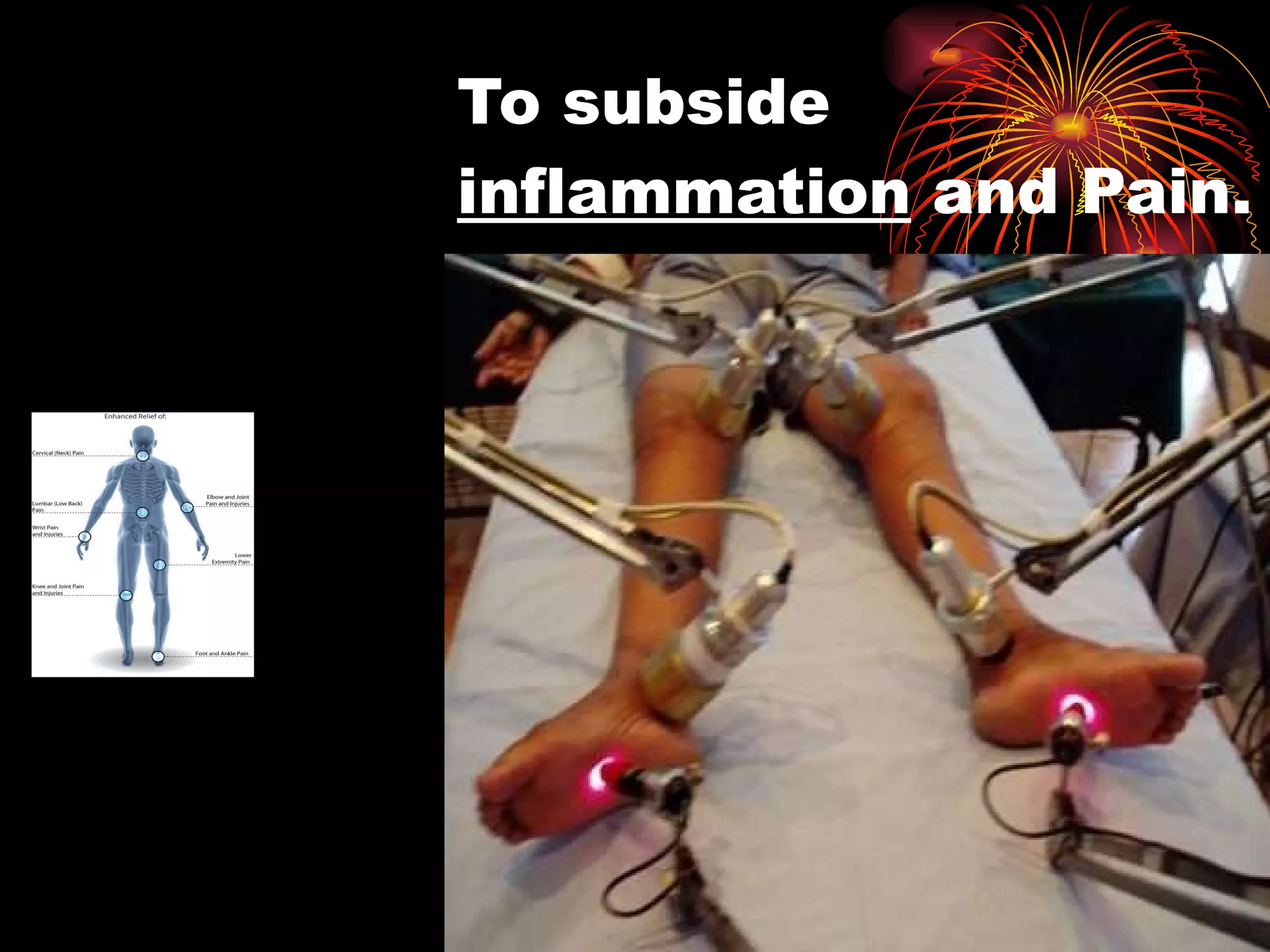 To subside  inflammation  and Pain. 