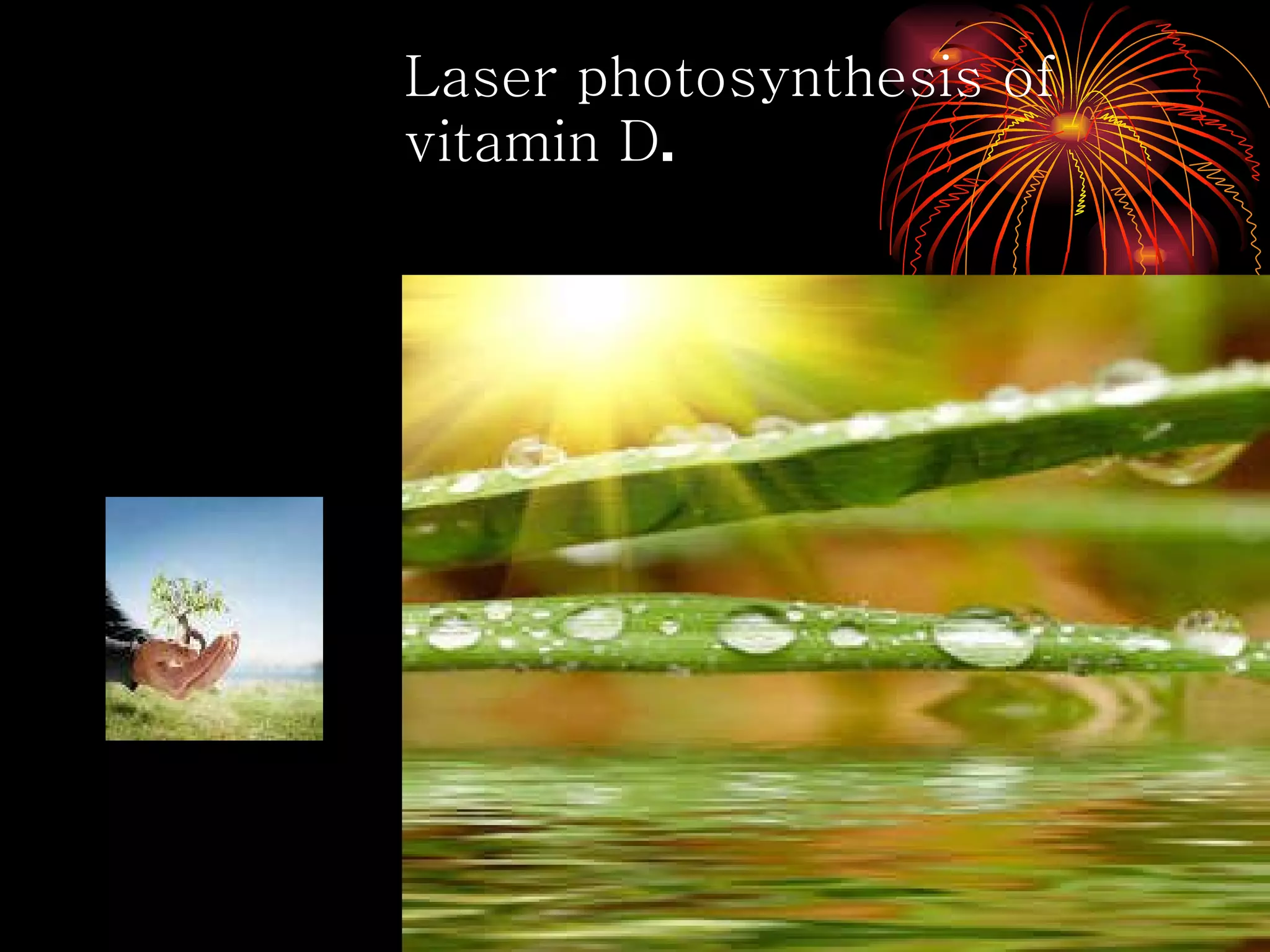 Laser photosynthesis of vitamin D . 