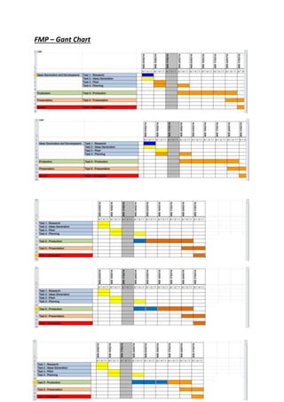 FMP – Gant Chart
 