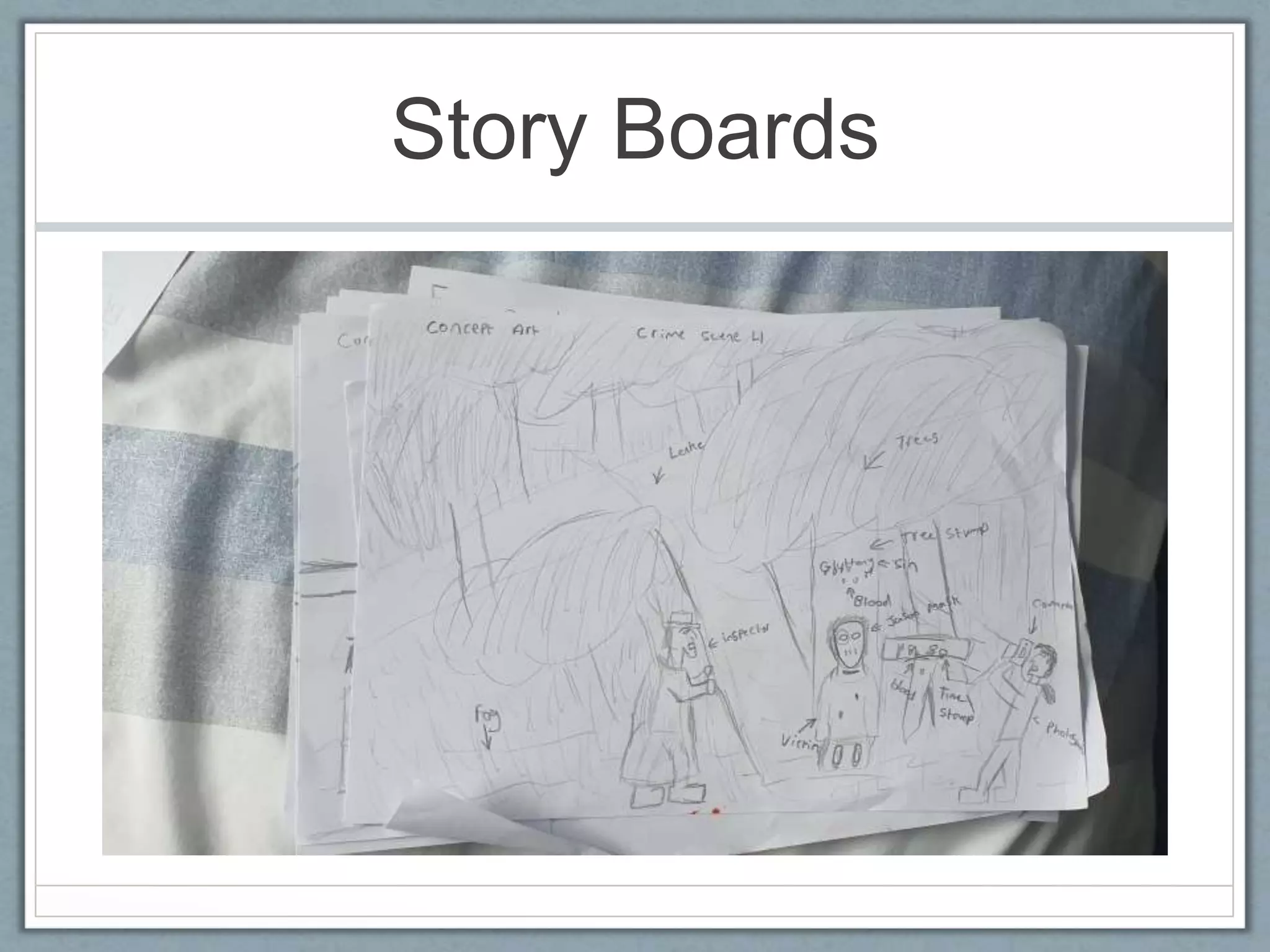 Story Boards
 