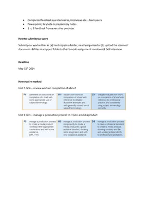 Final Major Project - brief | PDF