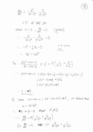 dq:
dl)'
,k shA Fa
. l,A
/. , +J:Q'd^
rj
,JVnA
c
fl:
p
(a- D'
v A.
-l
F -c)' - r
p-ic,-e-T
:- G, =-+P
So Zt? + b:r tC
p, - Db-&)
2t2+b:t rL
=
2
-z)
_/)
( =.R
5rn4p 2:,r+b>t rL z 2ti-( ro+:p)a +8 , h4 aL't"'t'u+l''r,il
s /+ _l
"-q )
(:-r)(r-r)
" P(r-+) * appt-)
' - t0r*B *3 Pl
' -to $P) r +8
,D
b - - rO-sP
t-+-to +Yv/n F+C
#=P(rtT'-i*r)
# =o ,€:) S.-d.
(K*r)
: *6
-i-rJ +q
- 3)
 