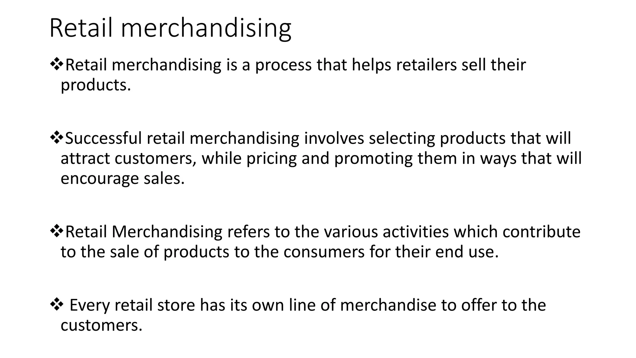 Fashion merchandising PPT