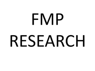 FMP
RESEARCH
 