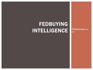 Fedmarket.com FedBuying Intelligence 
