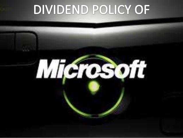 dividends microsoft