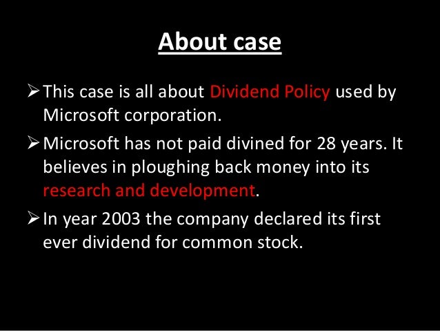 microsoft dividend