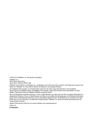 FileMaker Pro 12 Netzwerkinstallations-Handbuch | PDF