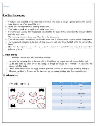 Piping network (fluid mechanics) | DOCX