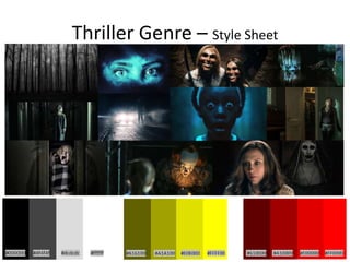 Thriller Genre – Style Sheet
 