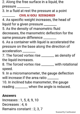Fm questions (civil ki goli) | PDF