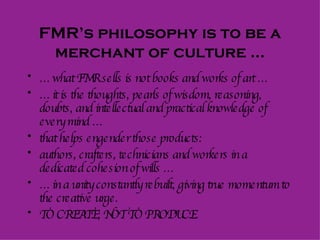 Merchant Philosopher FMR Introduction | PPT