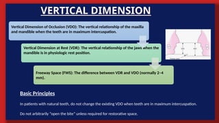 Full mouth rehabilitation in dentistry part 1 | PPTX