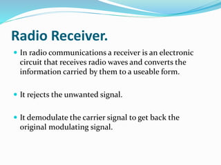 Fm receiver | PPTX