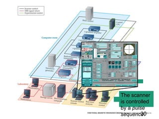 The scanner
is controlled
by a pulse
sequence.
30
 