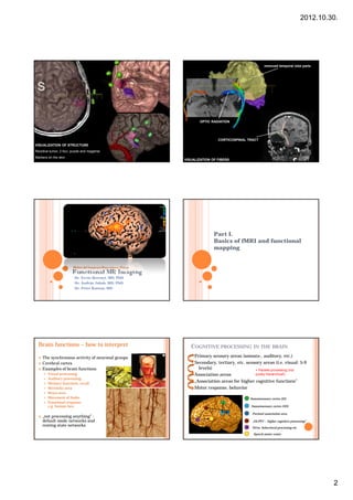 Week 1. Basics of multimodal imaging and image processing. Functional ...