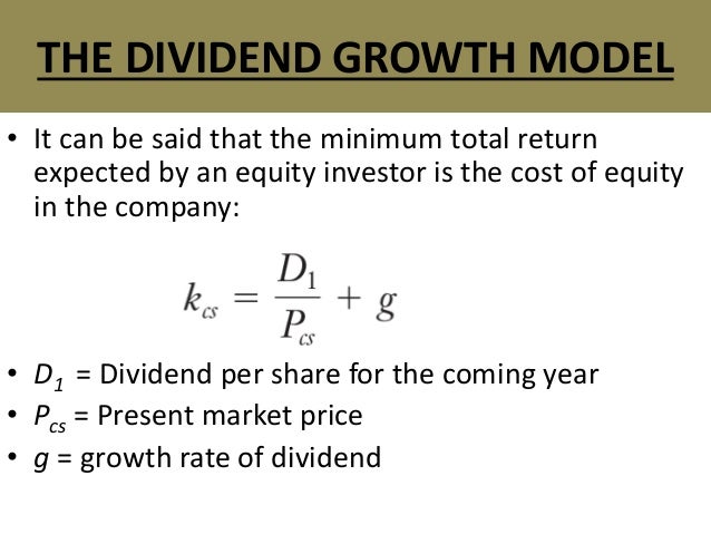 dividend growth model